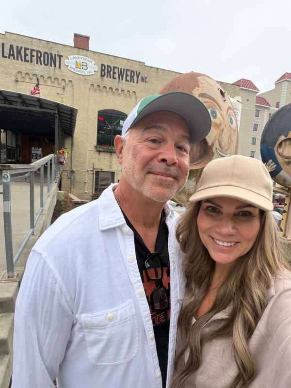 Steve and Jeannie at Lakefront Brewery