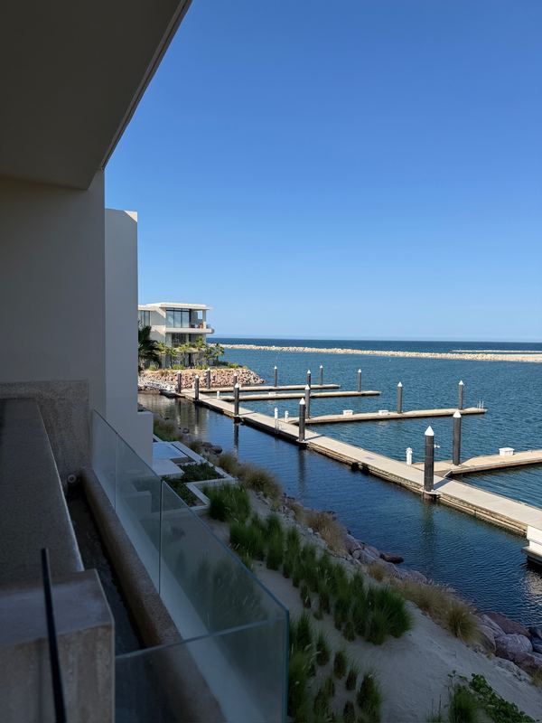 The marina from the villa