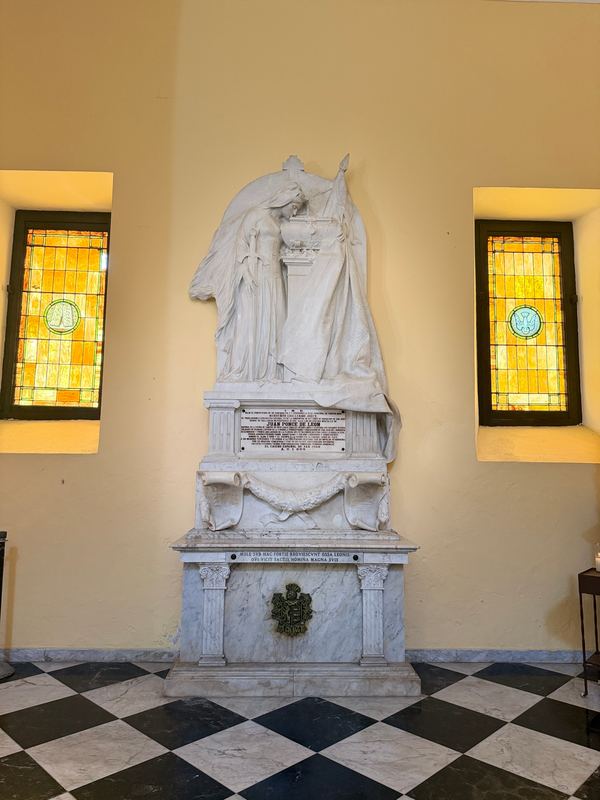 The tomb of Juan Ponce de León in the cathedral