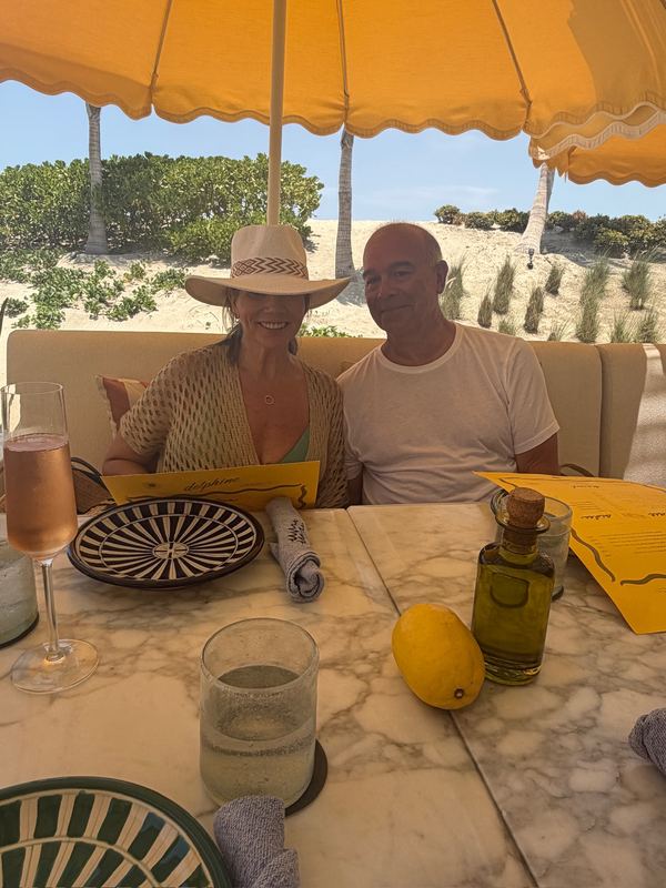 Us at lunch at Delphine.